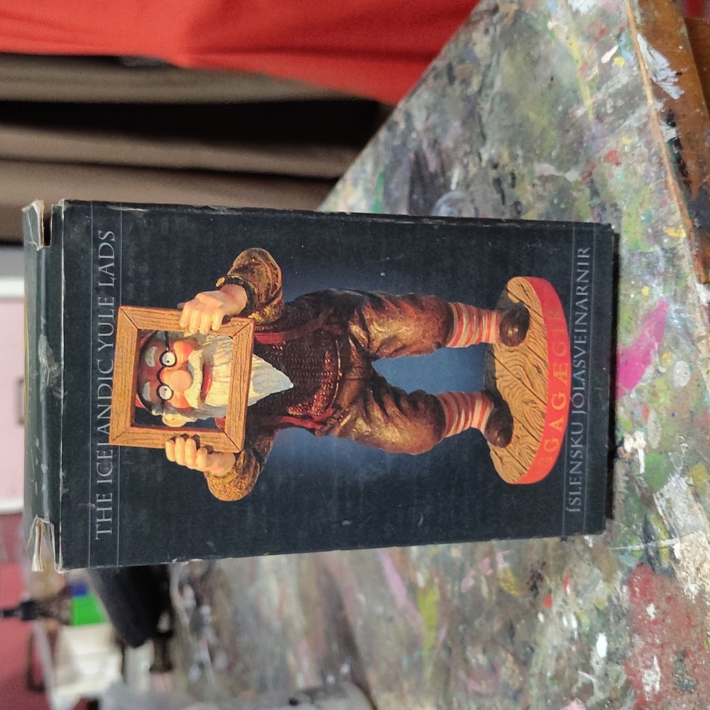 Icelandic Yule Lads Figurine - Brown and Red